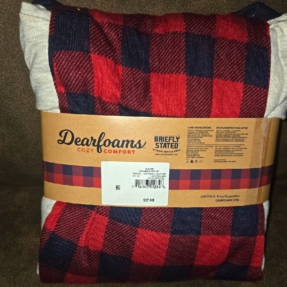 Plaid Dearfoams Family Pajamas Women's 2-PC Set - Picture 2 of 5